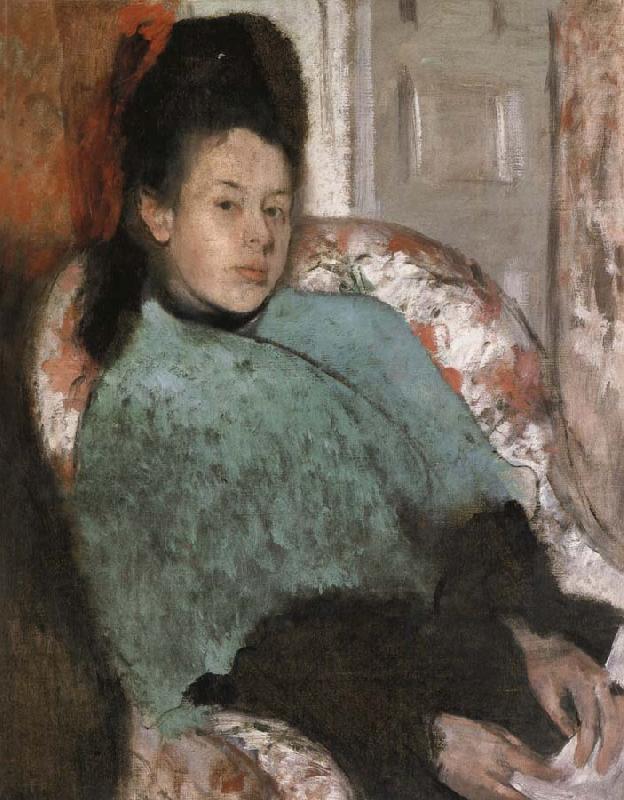 Edgar Degas Portrait of Elena Carafa china oil painting image
